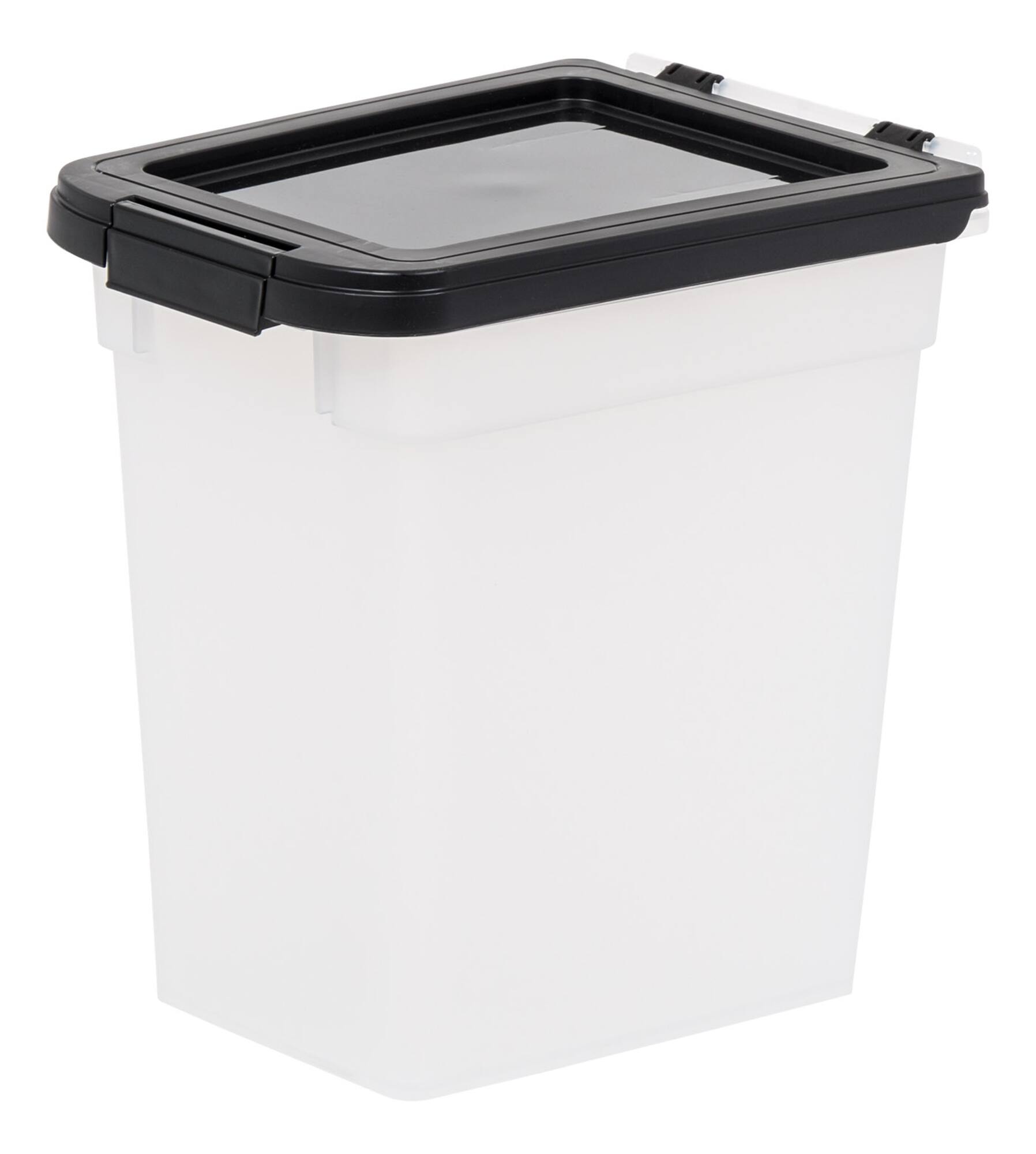 Clear & Black 12.75qt. Pet Food Container With Sealed Top